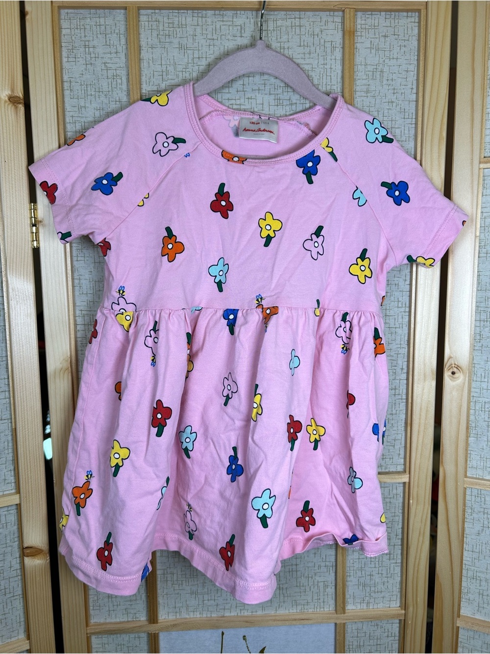 Hanna Andersson Pink Floral Print Girls' Tee